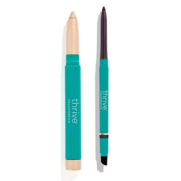 Waterproof eye highlighter and waterproof eyeliner pencil