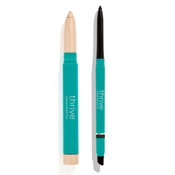 Waterproof eye highlighter and waterproof eyeliner pencil