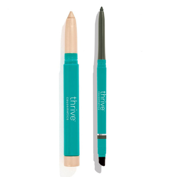 Waterproof eye highlighter and waterproof eyeliner pencil