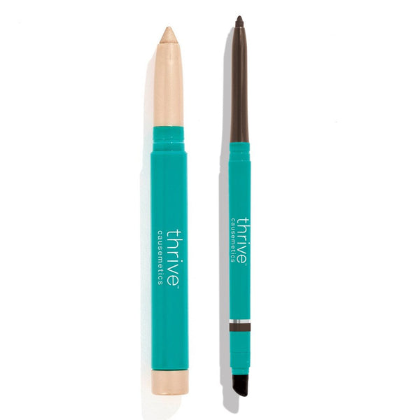 Waterproof eye highlighter and waterproof eyeliner pencil