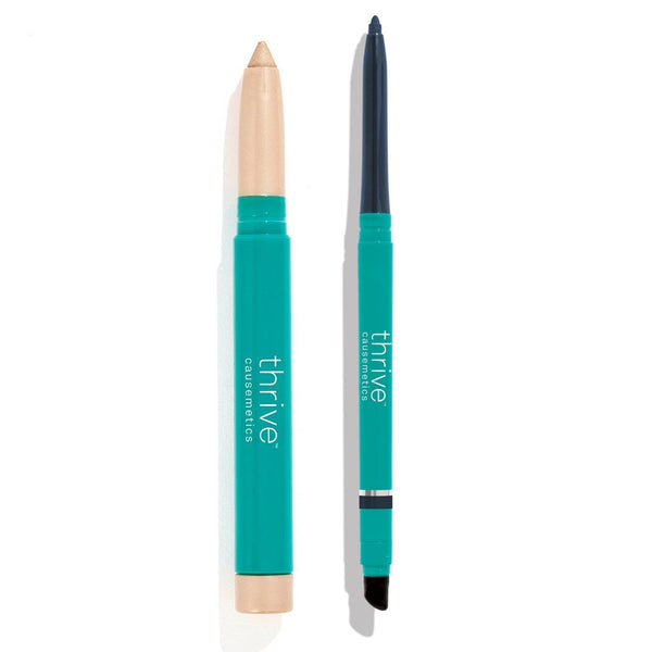 Waterproof eye highlighter and waterproof eyeliner pencil
