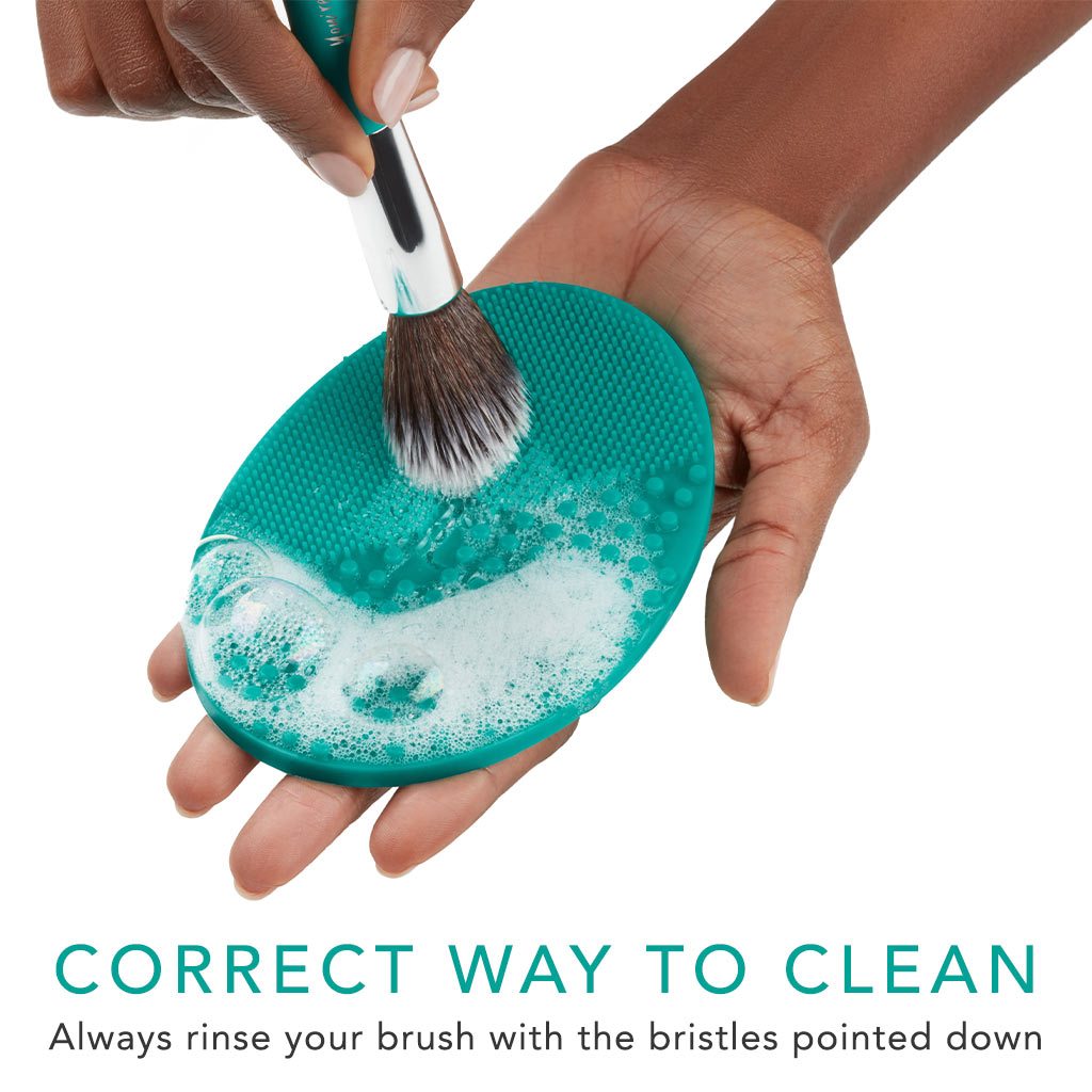 vegan silicone brush cleansing pad correct way to clean