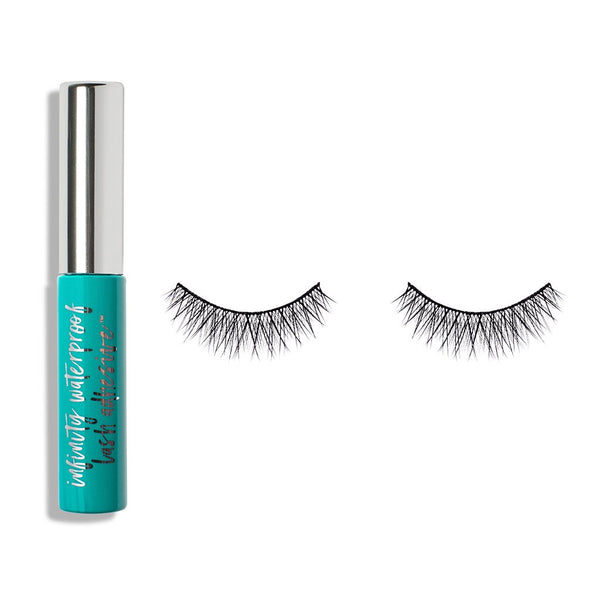 Vegan false eyelashes and waterproof eyelash adhesive glue
