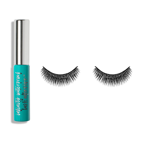 Vegan false eyelashes and waterproof eyelash adhesive glue