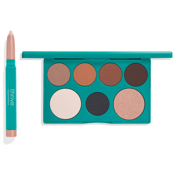 Brilliant Eye Brightener™ Aurora (Rose Gold Shimmer) + Perfect Eye Palette Warm Neutrals™ 