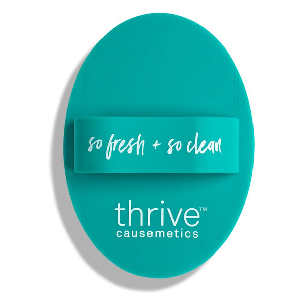 vegan silicone brush cleansing pad back