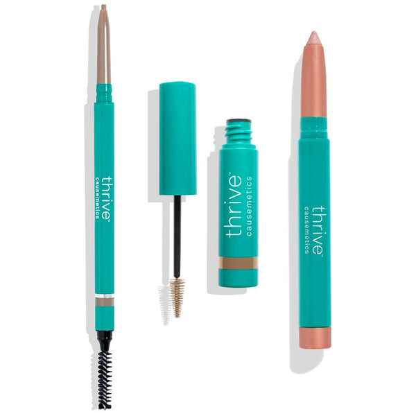 Eye + Brow Highlighter, Waterproof Brow Liner + Brow Gel for light blonde to dark blonde hair