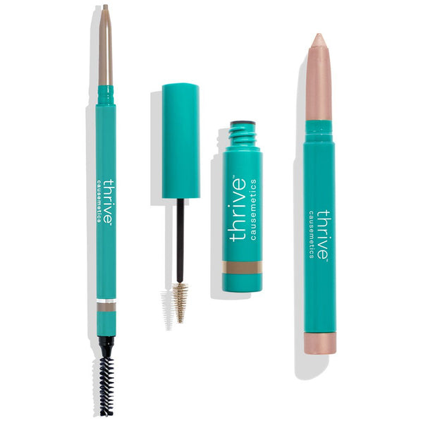 Eye + Brow Highlighter, Waterproof Brow Liner + Brow Gel for light blonde to dark blonde hair