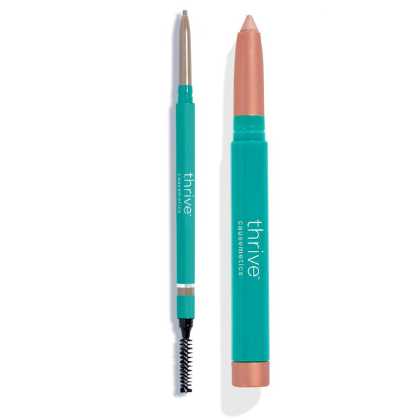 Waterproof eye highlighter and waterproof eyebrow pencil