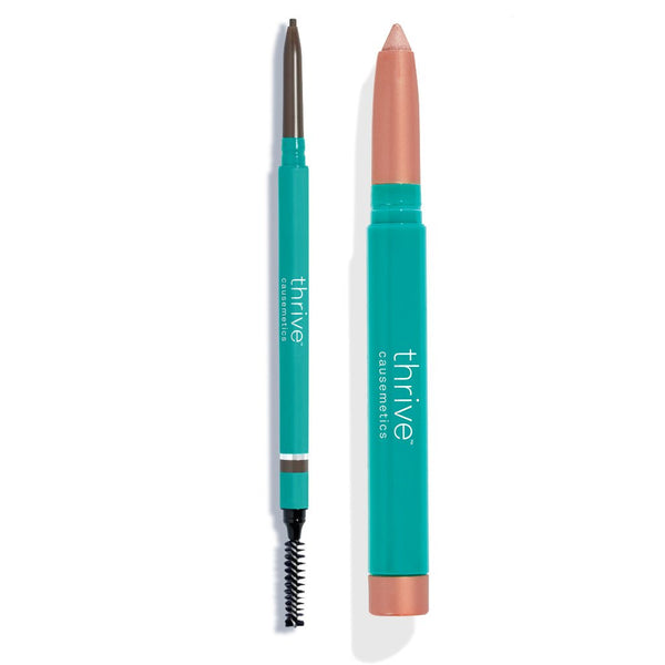 Waterproof eye highlighter and waterproof eyebrow pencil