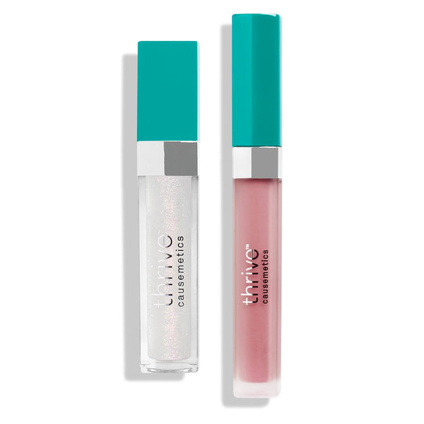 Vegan high-shine lip gloss and matte liquid lipstick