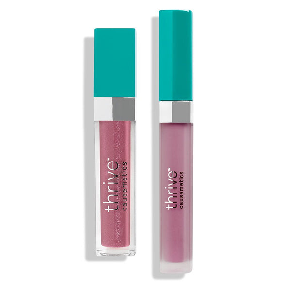 Vegan high-shine lip gloss and matte liquid lipstick