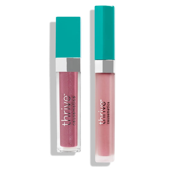 Vegan high-shine lip gloss and matte liquid lipstick