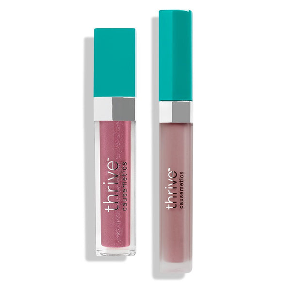 Vegan high-shine lip gloss and matte liquid lipstick