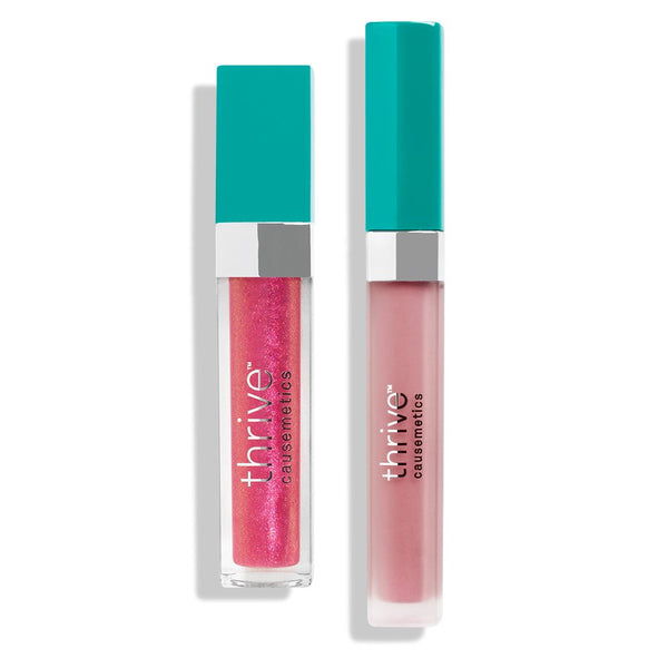 Vegan high-shine lip gloss and matte liquid lipstick
