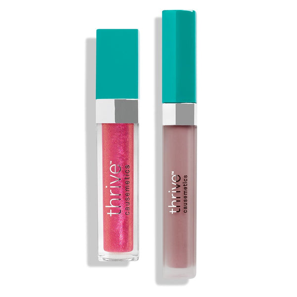 Vegan high-shine lip gloss and matte liquid lipstick