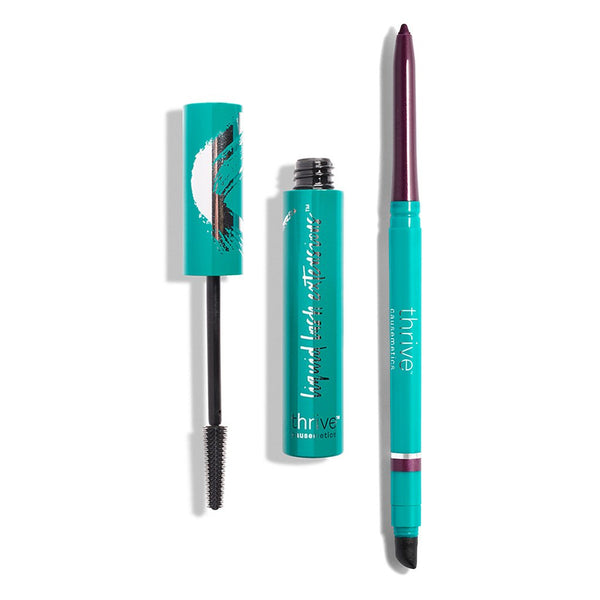Vegan tubing mascara and waterproof eyeliner pencil