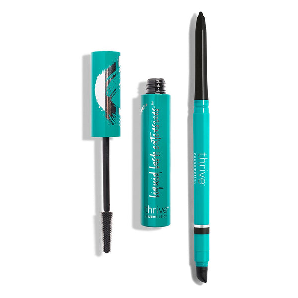 Vegan tubing mascara and waterproof eyeliner pencil