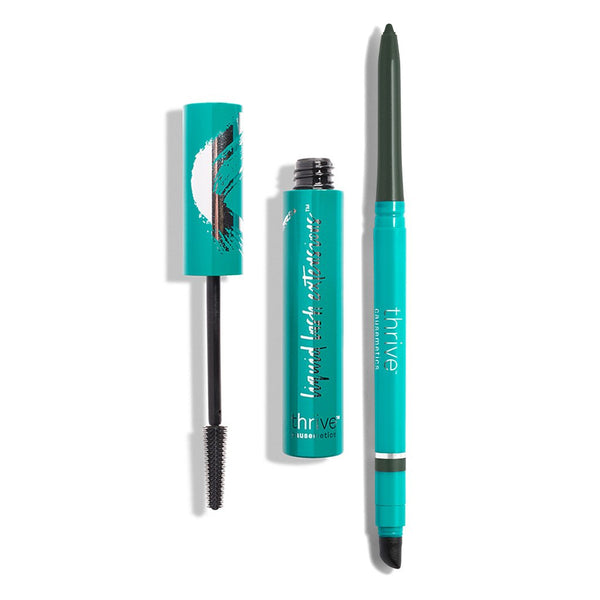 Vegan tubing mascara and waterproof eyeliner pencil