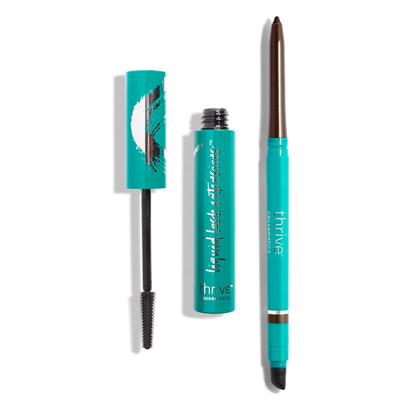 Vegan tubing mascara and waterproof eyeliner pencil