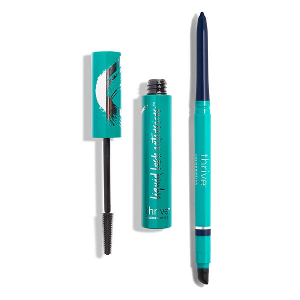 Vegan tubing mascara and waterproof eyeliner pencil