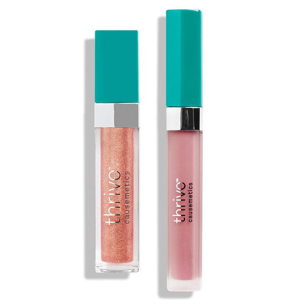 Vegan high-shine lip gloss and matte liquid lipstick