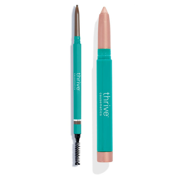 Waterproof eye highlighter and waterproof eyebrow pencil