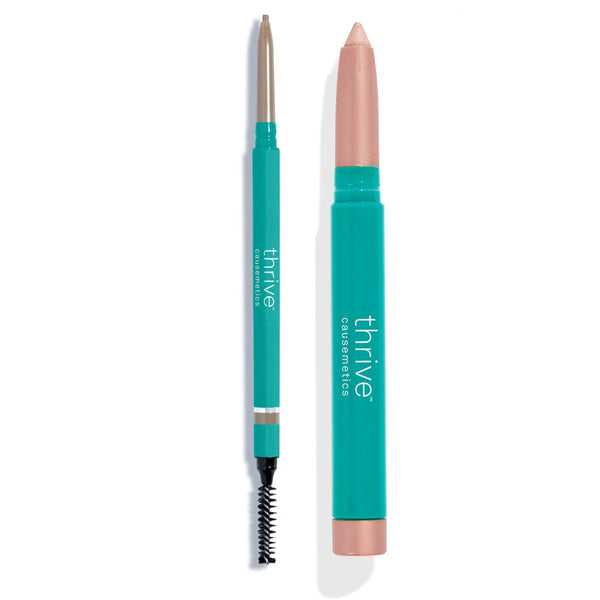 Waterproof eye highlighter and waterproof eyebrow pencil