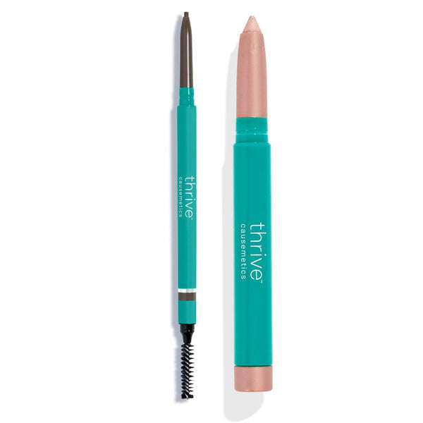 Waterproof eye highlighter and waterproof eyebrow pencil