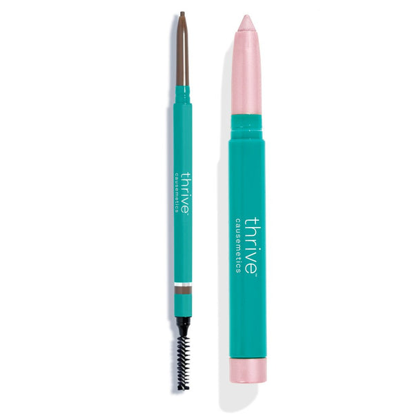 Waterproof eye highlighter and waterproof eyebrow pencil
