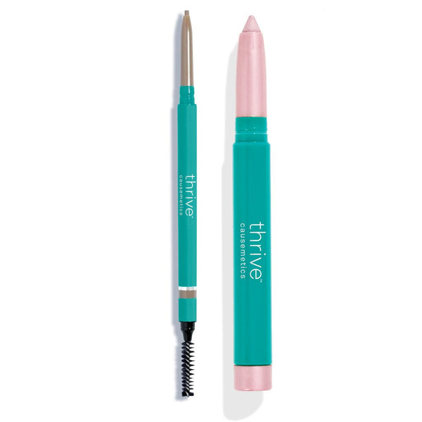Waterproof eye highlighter and waterproof eyebrow pencil