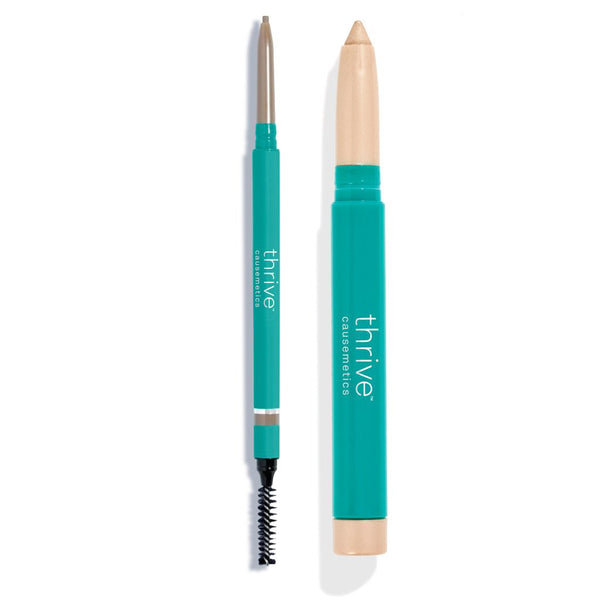 Waterproof eye highlighter and waterproof eyebrow pencil