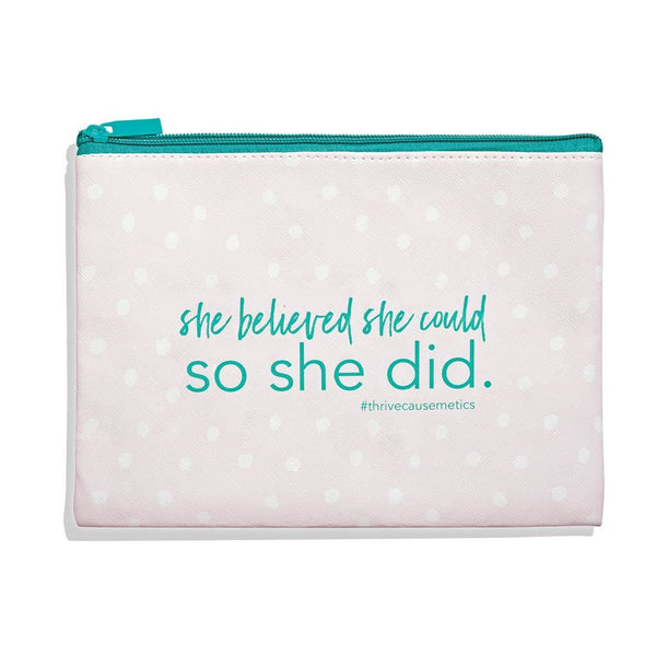 Thrive Causemetics makeup bag