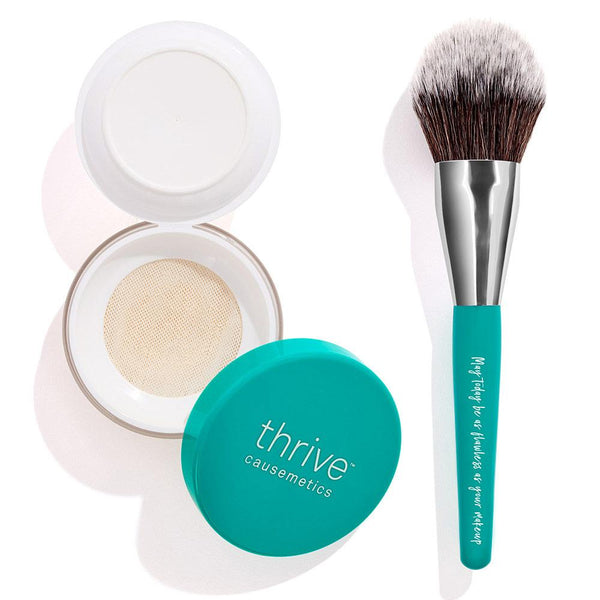 Setting Powder and Makeup Face Brush
